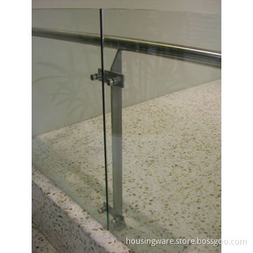 Glass Stainless Steel Balustrade Whole Railing with Glass Railing Clamp